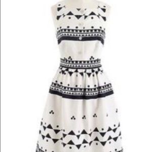 J. Crew Roller Girl Geo Tribal Print Dress 6